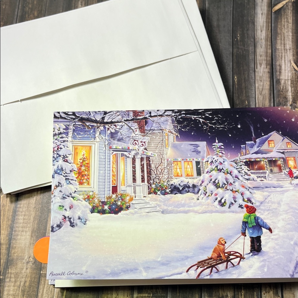 5for$10 Christmas Night Set of 15 Holiday Christmas Cards With Envelopes